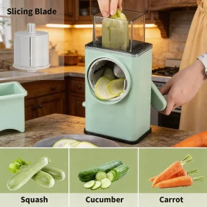 6 in 1 Hand Crank Vegetable Slicer Shredder